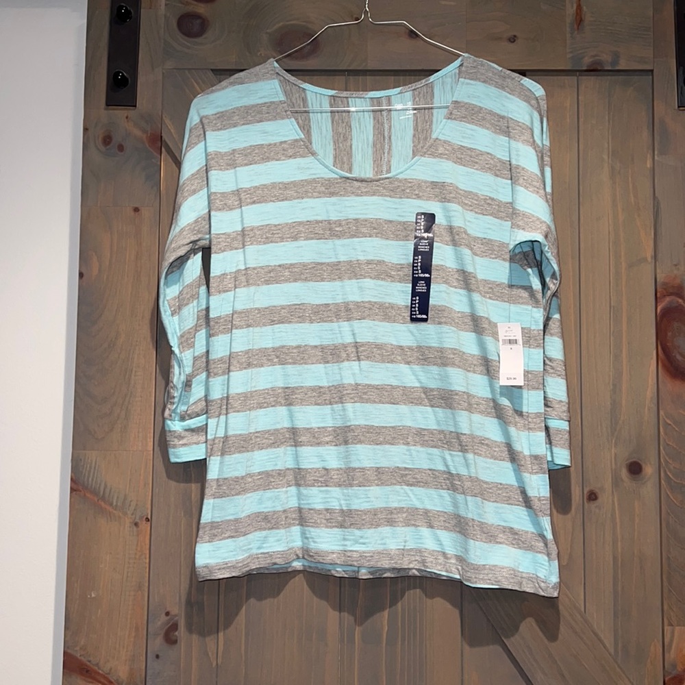 NWT Gap long sleeve striped lightweight t, size Small